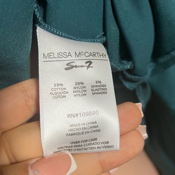 NWT MELISSA MCCARTHY SEVEN7 Women’s Front Tie Blouse - Picture 10 of 15